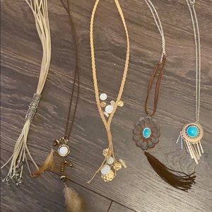 Feathered themed necklaces! Bundle me